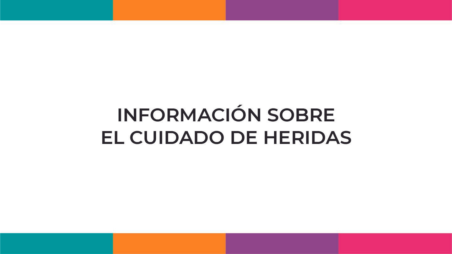 Información sobre el cuidado de heridas